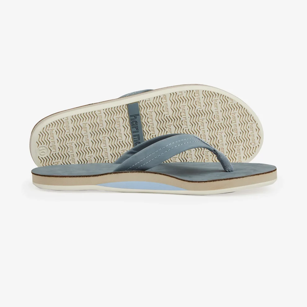 Blue flip flops